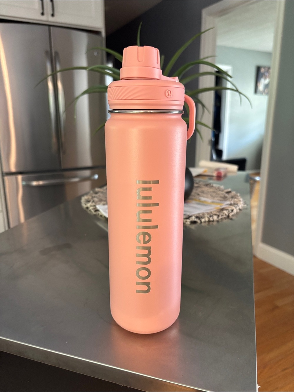 lululemon athletica Coral Pink Insulated Water Bottle
